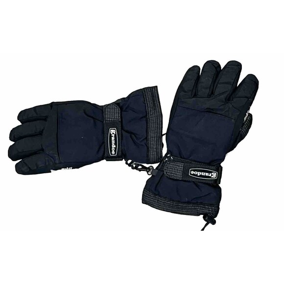 Grandoe Gloves Dri Gard Power Rider Mens Small Black Ski Snow Ride Board VTG 90s - Picture 1 of 6